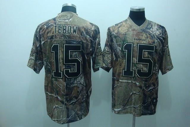 Broncos 15 Tebow Camo Jerseys