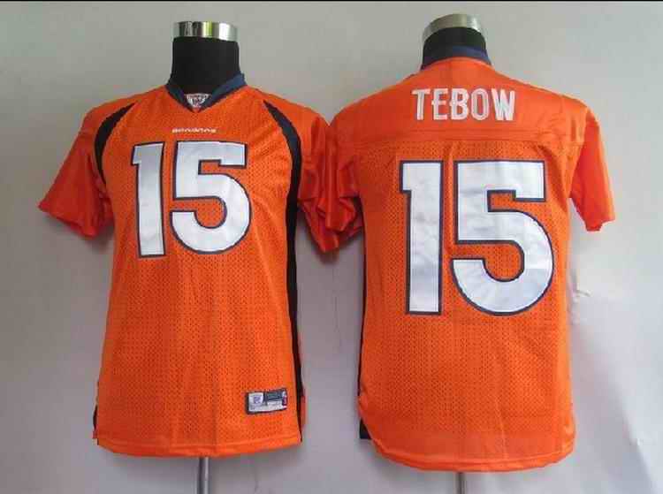 Broncos 15 Tebow orange kids Jerseys