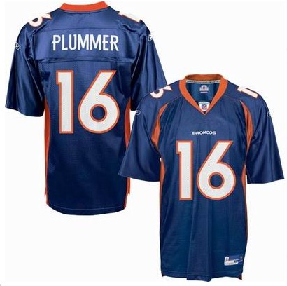 Broncos 16 Plummer Blue Jerseys