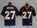 Broncos 27 Knowshon Moreno Blue Jerseys