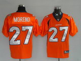 Broncos 27 Knowshon Moreno Orange Jerseys