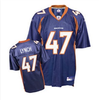 Broncos 47 John Lynch Blue Jerseys