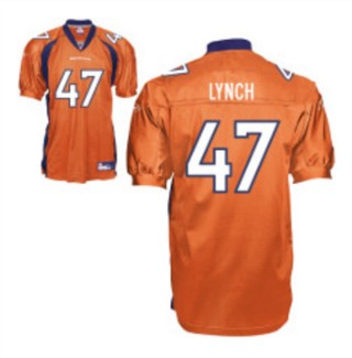Broncos 47 John Lynch Orange Jerseys