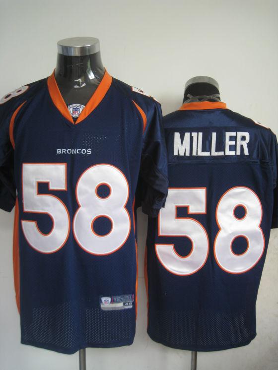 Broncos 58 Miller Blue Jerseys Broncos 58 Miller Blue Jerseys