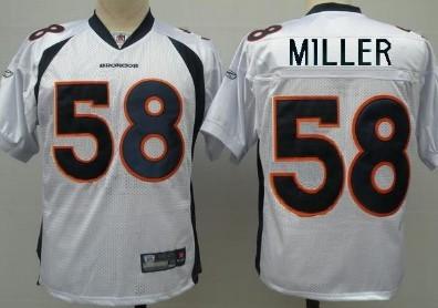 Broncos 58 Miller White Jerseys