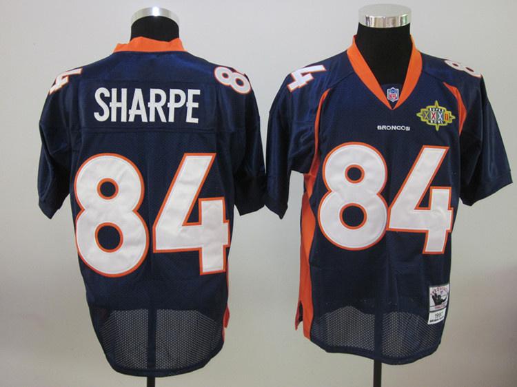 Broncos 84 Sharpe Blue Jerseys