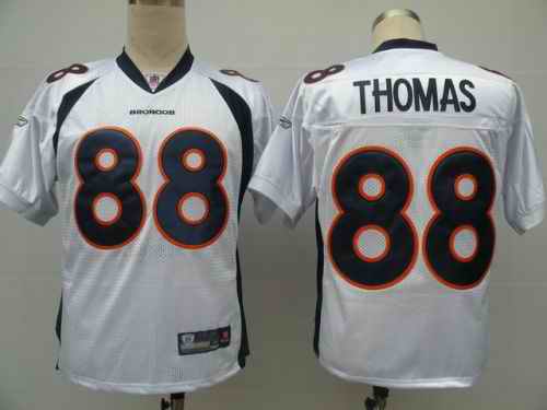 Broncos 88 THOMAS white jerseys