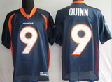 Broncos 9 Brady Quinn Blue Jerseys
