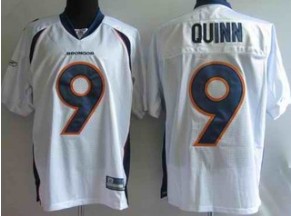Broncos 9 Brady Quinn White Jerseys
