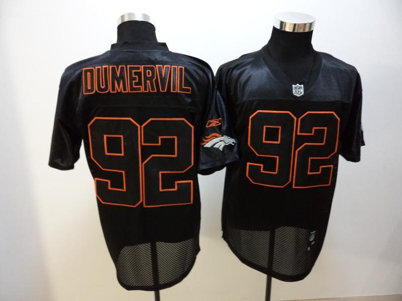 Broncos 92 Dumervil Black Jerseys