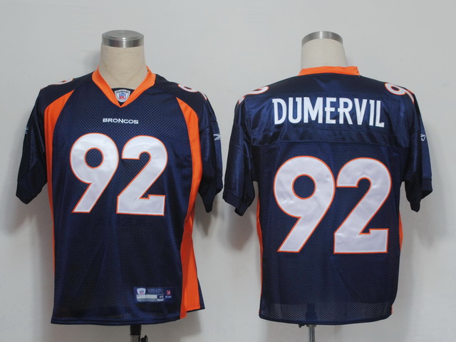 Broncos 92 Dumervil Blue Jerseys