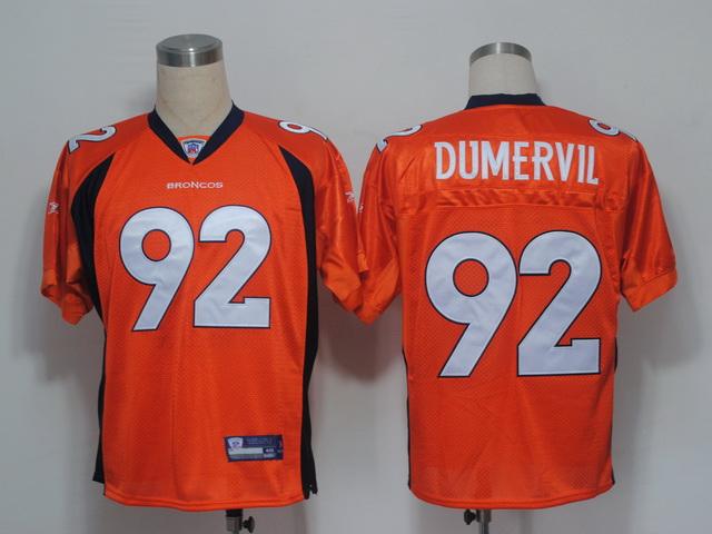 Broncos 92 Dumervil Orange Jersey