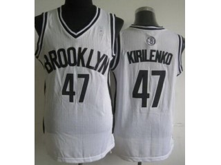 Brooklyn Nets 47 Kirilenko White Jerseys