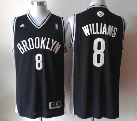 Brooklyn Nets 8 Williams Black Jerseys