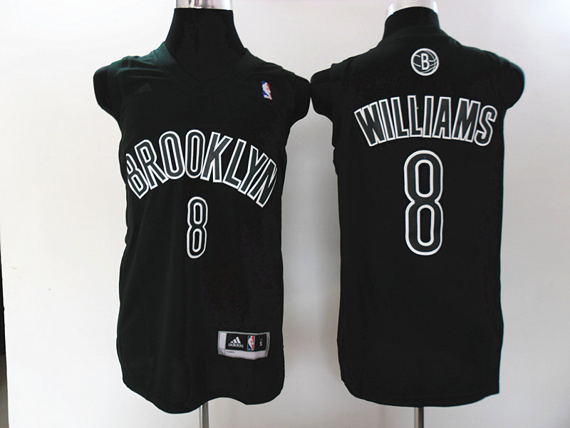 Brooklyn Nets 8 Williams Black Jerseys