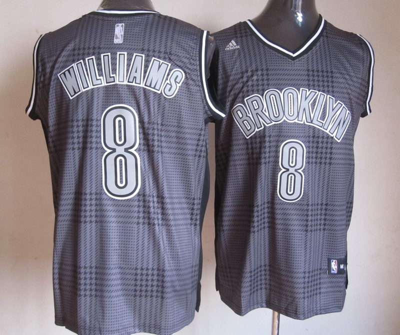 Brooklyn Nets 8 Williams Grey Jerseys