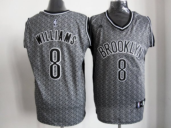 Brooklyn Nets 8 Williams Grey Snow Jerseys