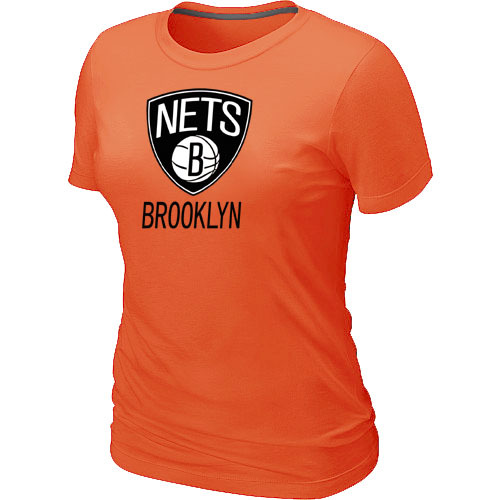 Brooklyn Nets Women T-shirt Orange