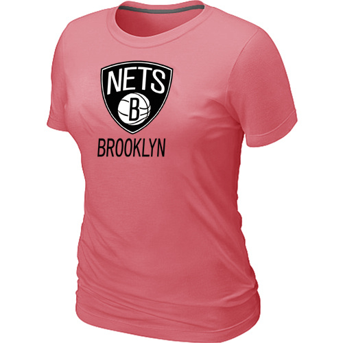 Brooklyn Nets Women T-shirt Pink