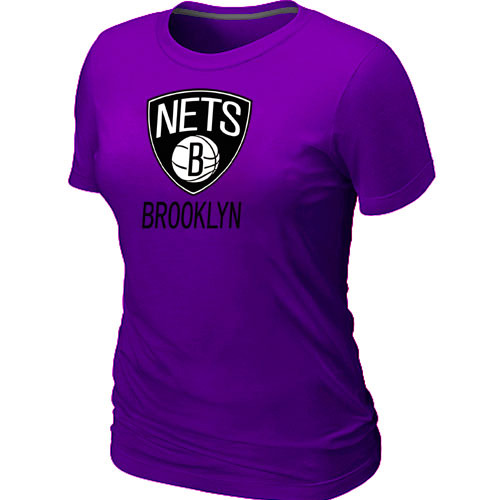 Brooklyn Nets Women T-shirt Purple