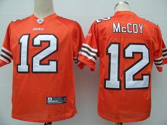 Browns 12 Colt McCoy Orange Jerseys Browns 12 Colt McCoy Orange Jerseys