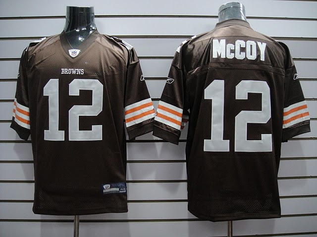 Browns 12 McCoy Brown Jerseys