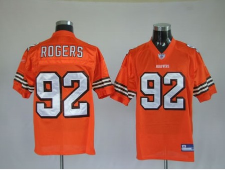 Browns 92 Shaun Rogers Orange jerseys