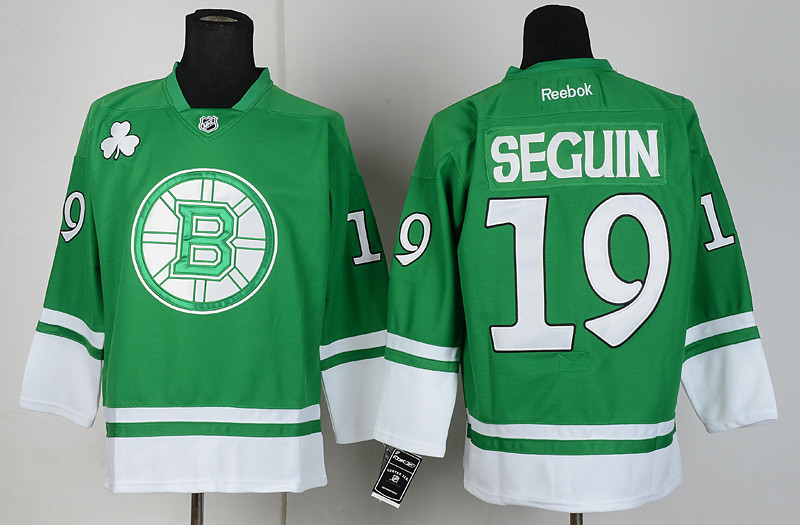 Bruins 19 Seguin Green St.Patricks Day Jerseys