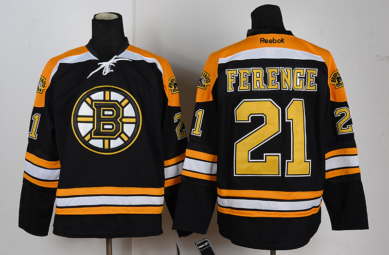Bruins 21 Ference Black Jerseys