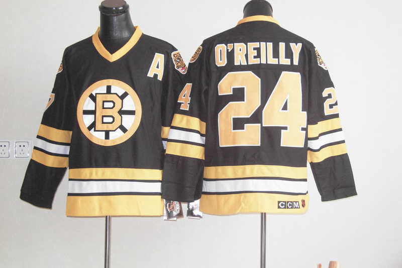 Bruins 24 O Reilly Black Jerseys