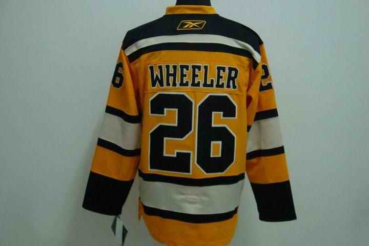 Bruins 26 wheeler Winter Classic yellow Jerseys
