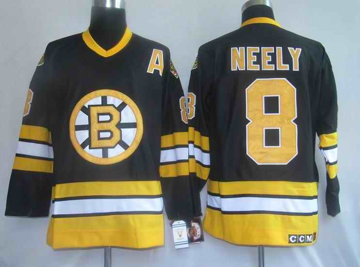 Bruins 8 Neely black Jerseys
