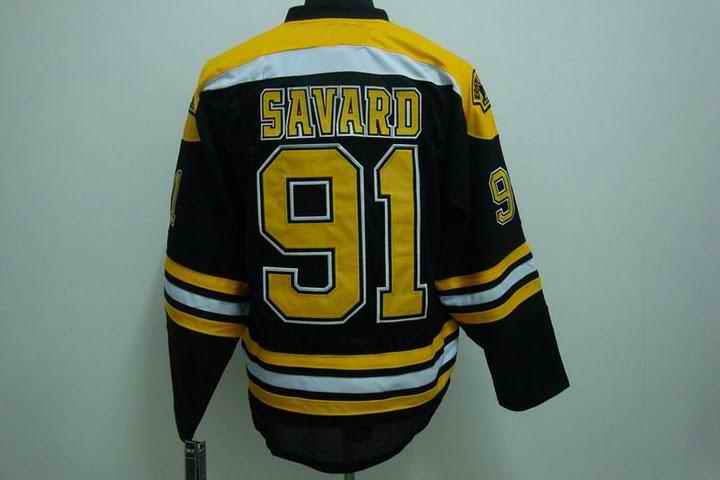 Bruins 91 Savard black Jerseys