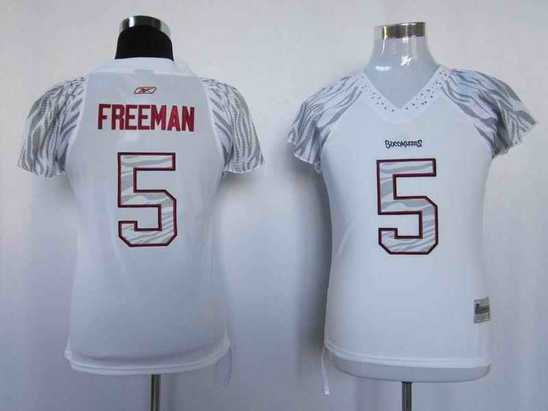 Buccaneers 5 Freeman women zebra Jerseys