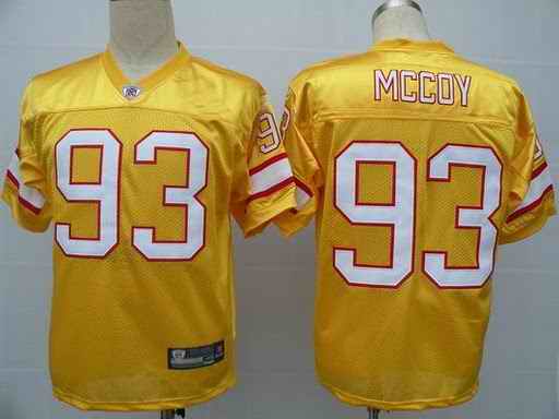 Buccaneers 93 McCoy yellow Jerseys