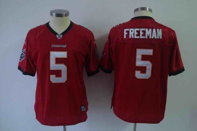 Buccaners 5 Freeman red team women Jerseys