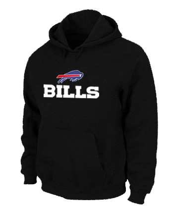 Buffalo Bills Authentic Logo Pullover Hoodie Black
