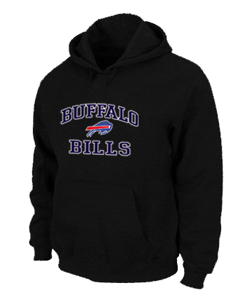 Buffalo Bills Heart & Soul Pullover Hoodie Black - Click Image to Close