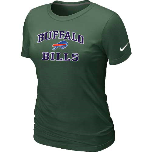 Buffalo Bills Women's Heart & Soul D.Green T-Shirt Buffalo Bills Women's Heart & Soul D.Green T-Shirt