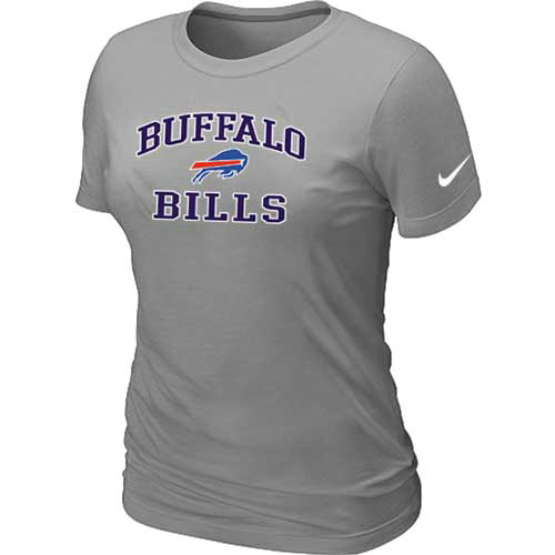 Buffalo Bills Women's Heart & Soul L.Grey T-Shirt