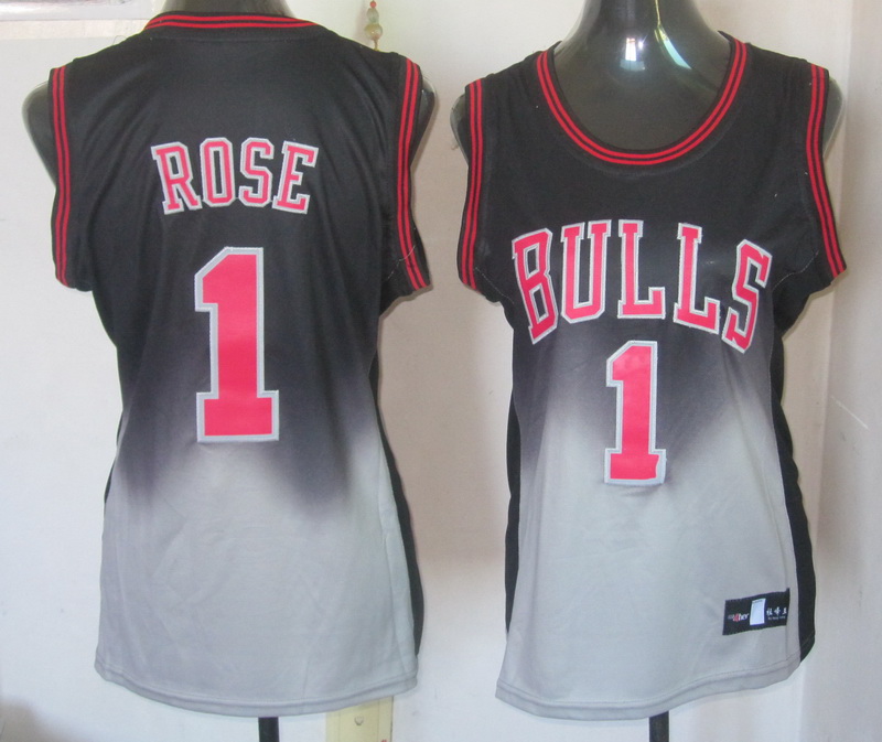 Bulls 1 Rose Fadeaway Women Jersey
