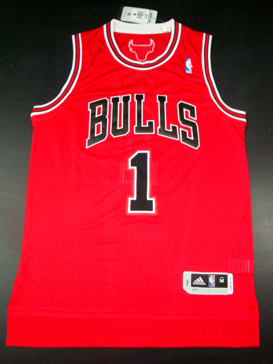 Bulls 1 Rose Red AAA Jerseys
