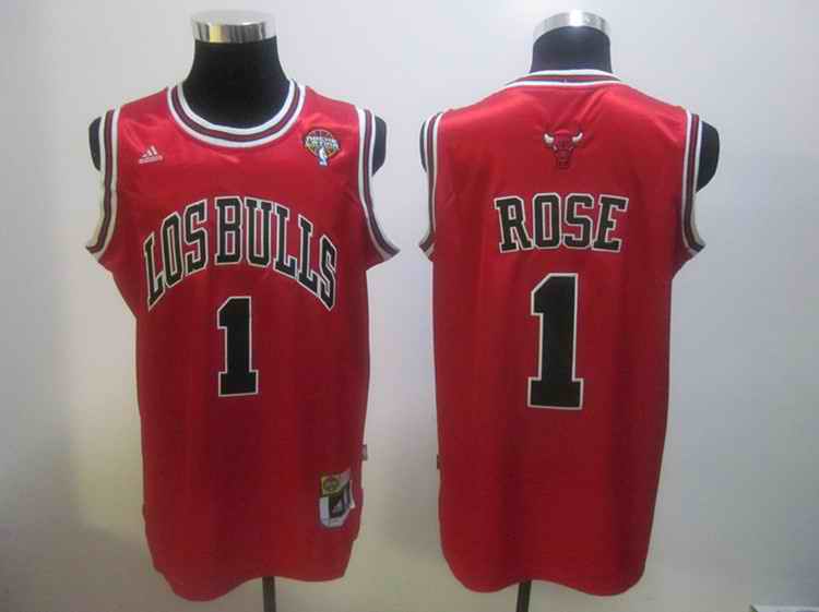Bulls 1 Rose red Nache Latina jerseys