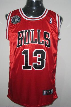 Bulls 13 Noah Red 20th Anniversary Jerseys