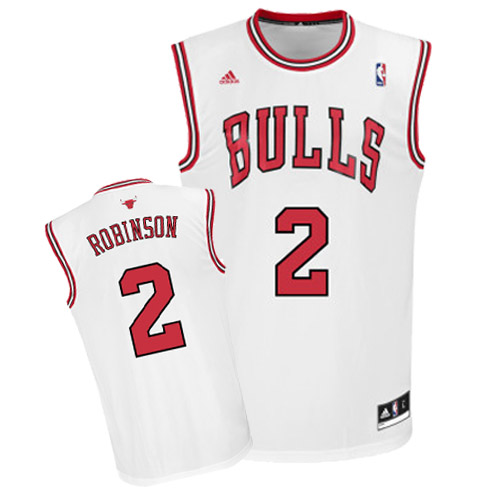 Bulls 2 Robinson White Jerseys