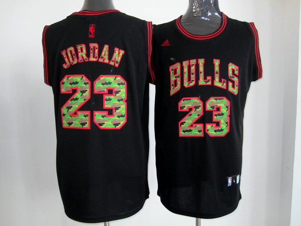 Bulls 23 Jordan Camo number Jerseys