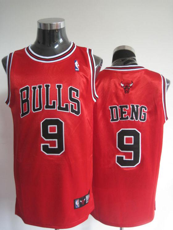 Bulls 9 Luol Deng Red Jerseys