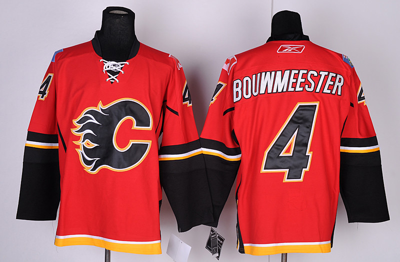 Calgary Flames 4 Bouwmeester Red Jerseys