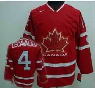 Canada 4 LECAVALIER Red Jerseys