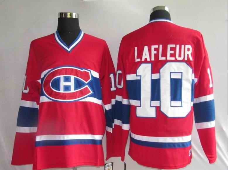 Canadiens 10 Lafleuri Red Youth Jersey